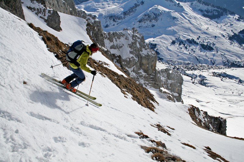 #2 jalouvre : près du sommet deux virages dans la face sud jalouvre : près du sommet deux virages dans la face sud