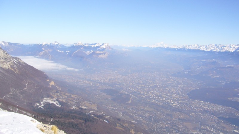 vue vers Mt Blanc, Chartreuse. : Vue panoramique du Mt Blanc vers Chartreuse etc...