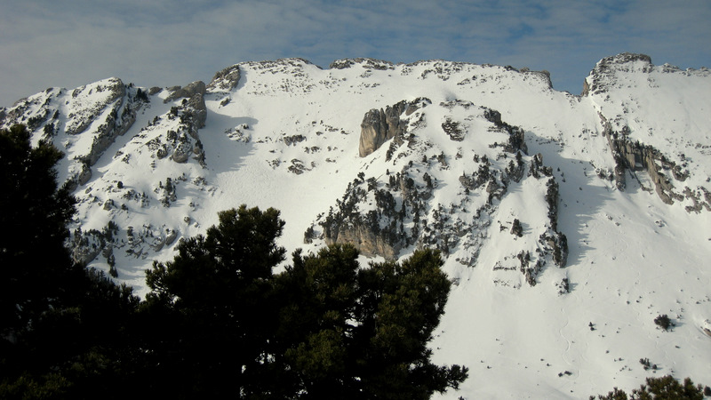 #3 Les Lances versant est : vu du haut de la couenne du jour Les Lances versant est : vu du haut de la couenne du jour