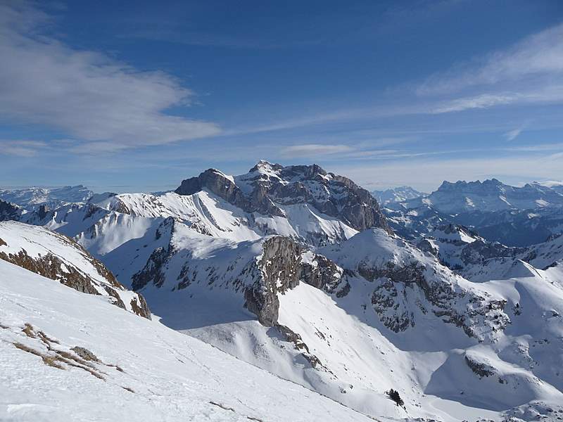 #3 Cornettes de Bise : Versant W des Cornettes de Bise depuis le Château d Cornettes de Bise : Versant W des Cornettes de Bise depuis le Château d'Oche
