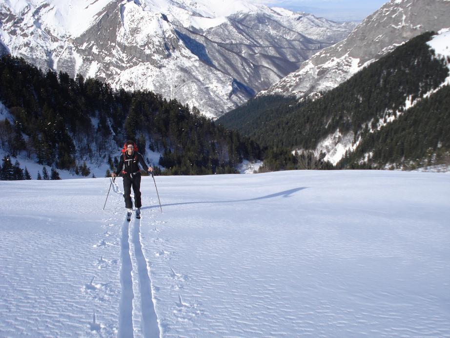 Montee au refuge : Sur fond de Val Pesio