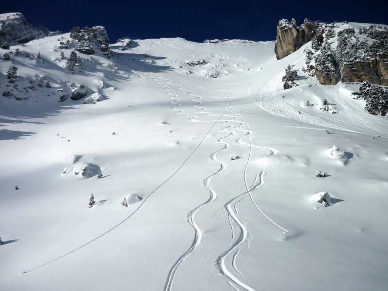 #6 Lances de Malissard : Les traces de la 1er descente. Lances de Malissard : Les traces de la 1er descente.