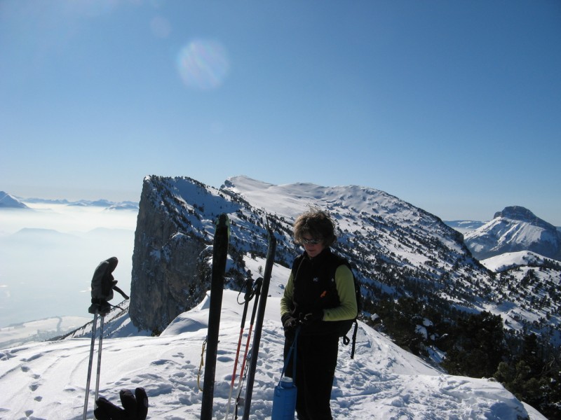#4 Isabelle et la dent de crolles : Depuis le sommet de Rocheplane Isabelle et la dent de crolles : Depuis le sommet de Rocheplane