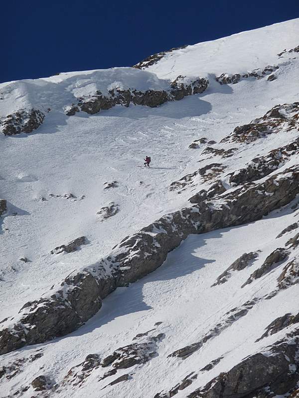 #7 Pte de Nantaux : Guillaume dans le couloir E avant ses problèmes de bottage Pte de Nantaux : Guillaume dans le couloir E avant ses problèmes de bottage