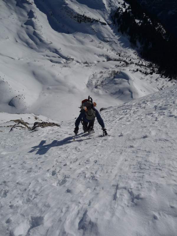 #3 Pte de Nantaux : Remontée du couloir E Pte de Nantaux : Remontée du couloir E