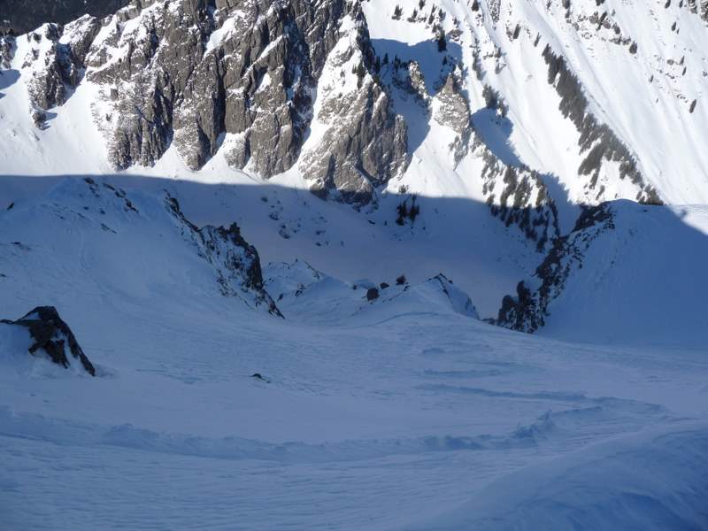 #3 Roc de Tavaneuse : Départ du couloir des Lanchettes Roc de Tavaneuse : Départ du couloir des Lanchettes