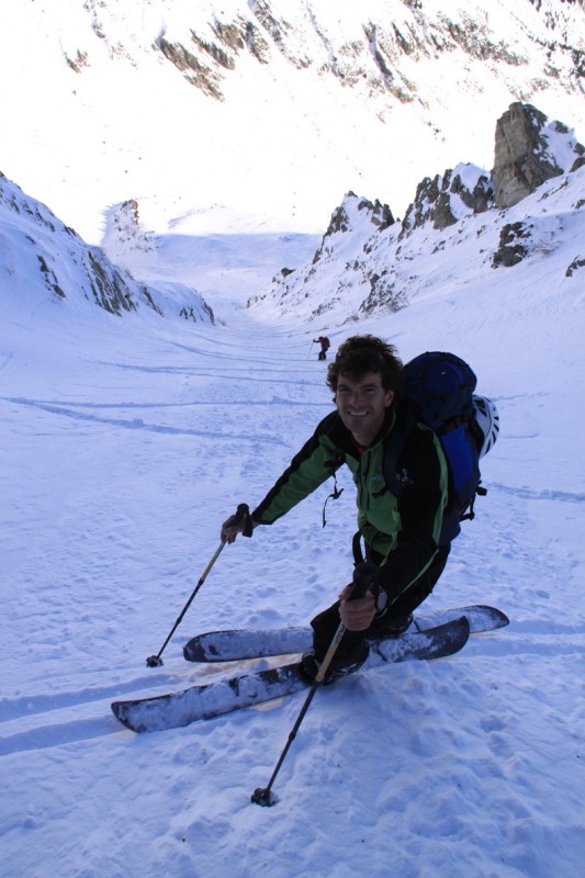 #2 Tonio : Tonio monte avec son split-board Tonio : Tonio monte avec son split-board