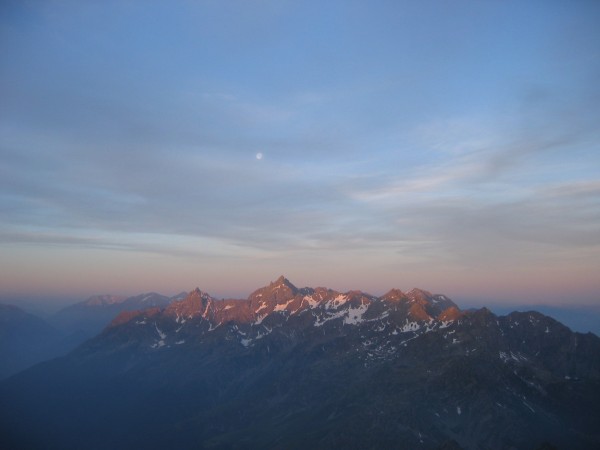 Grand Pic de Belledonne : Le Grand Pic et la Lune