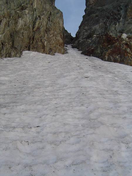 Le couloir : Plus de neige en haut, sympa quand même.