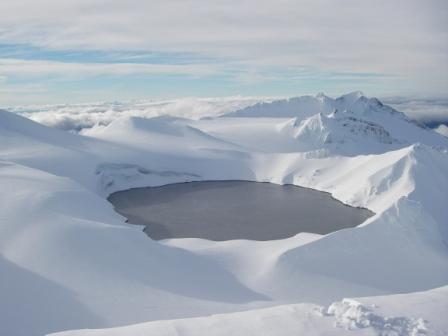 Plateau sumital : Un bon spot de kite-snow...