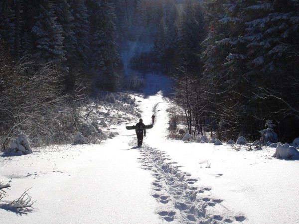 #1 L L'hiver est de retour : Sur l'ancienne piste au dessus du parking