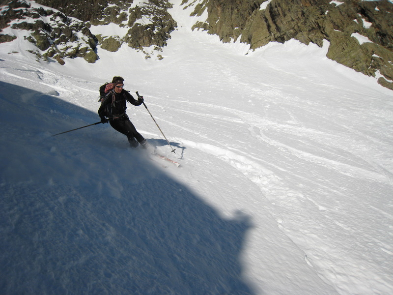 Sortie du couloir : avant la remontée