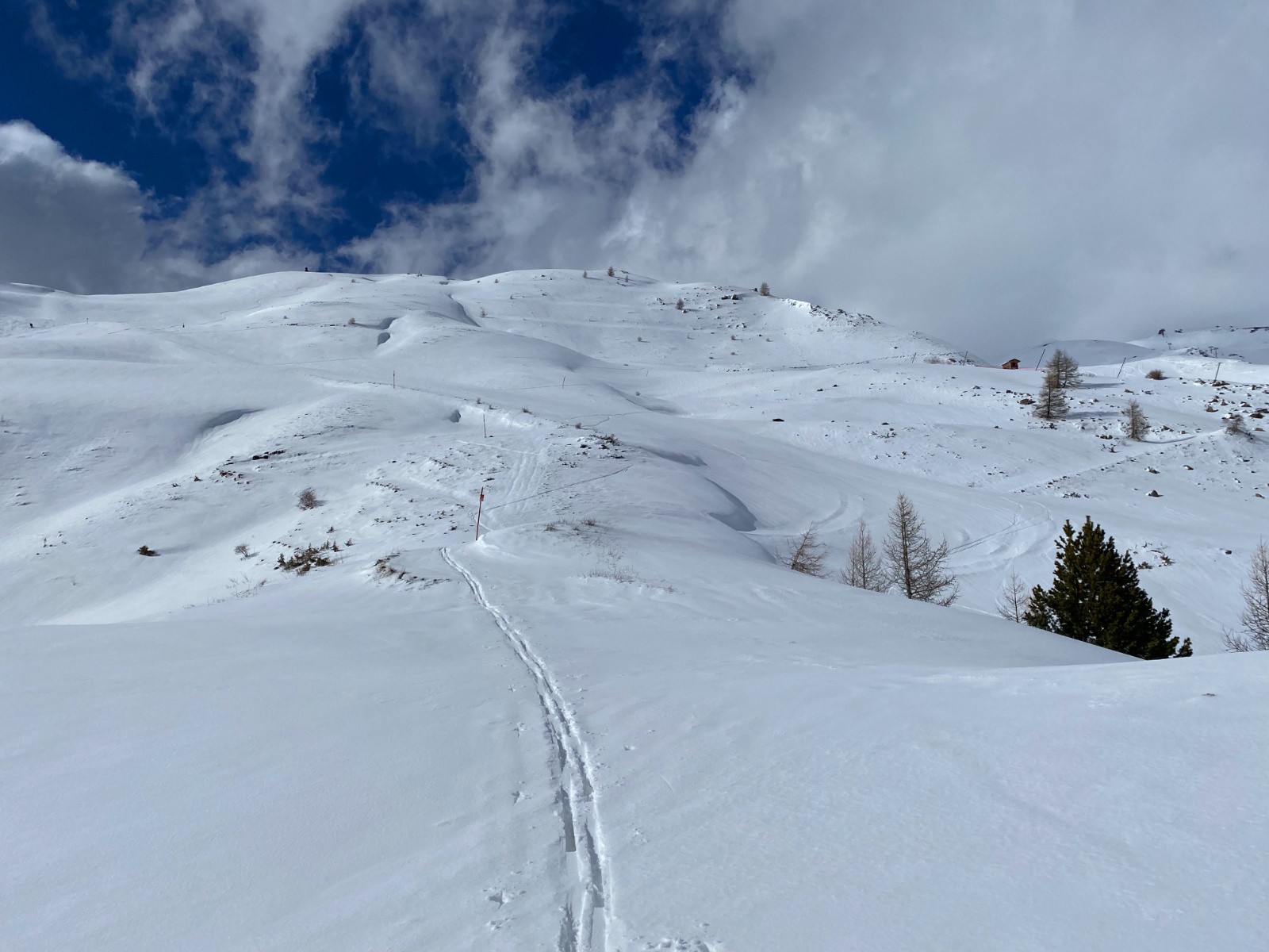 Sur itinéraire balisé ski de rando 