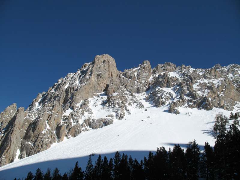 Séolane des Besses : face SW