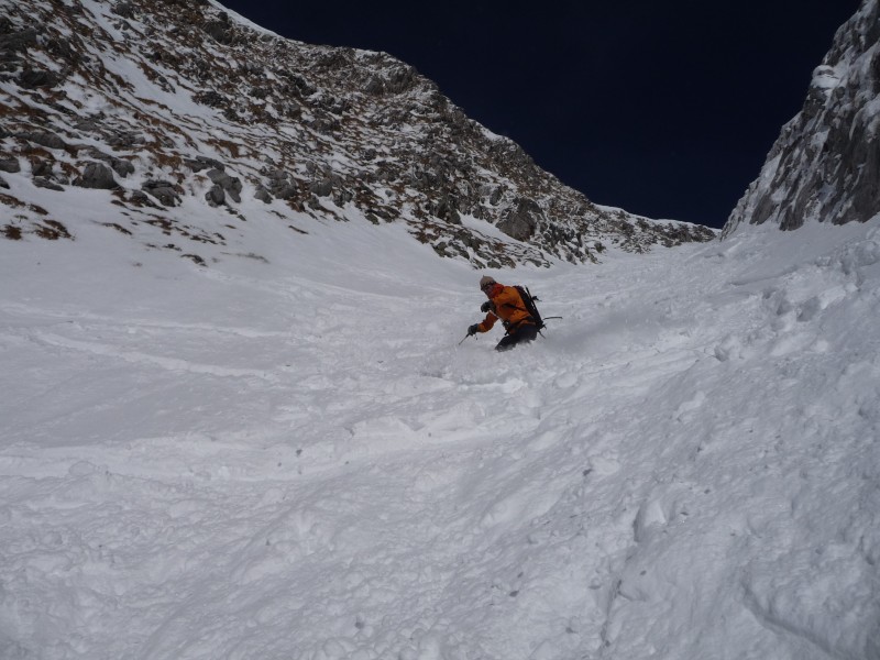 #10 descente : romain en plein action dans le haut du couloir descente : romain en plein action dans le haut du couloir