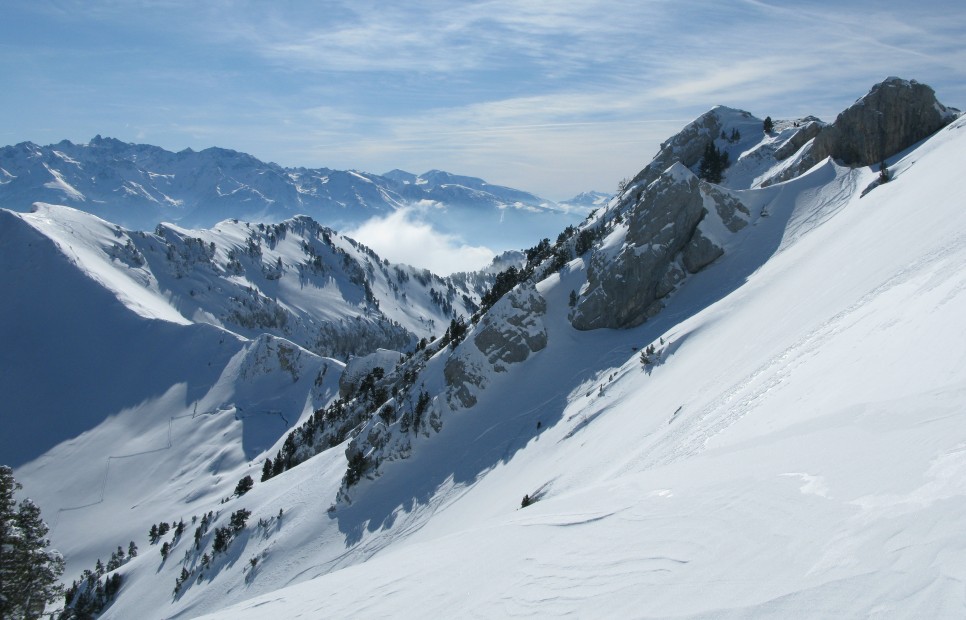 #7 Mallissard face Est : Le couloir de descente Mallissard face Est : Le couloir de descente