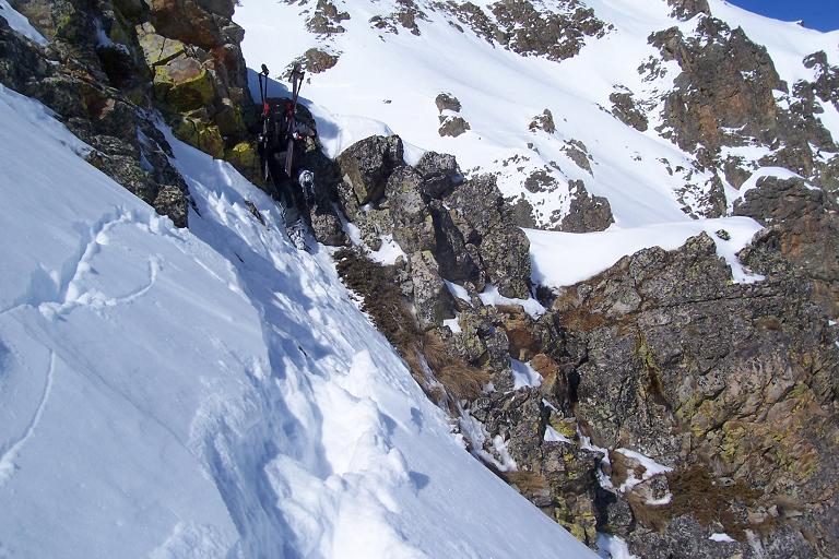#4 arete : Un des passages un peu dry, prix de la recherche de l arete : Un des passages un peu dry, prix de la recherche de l'itinéraire...