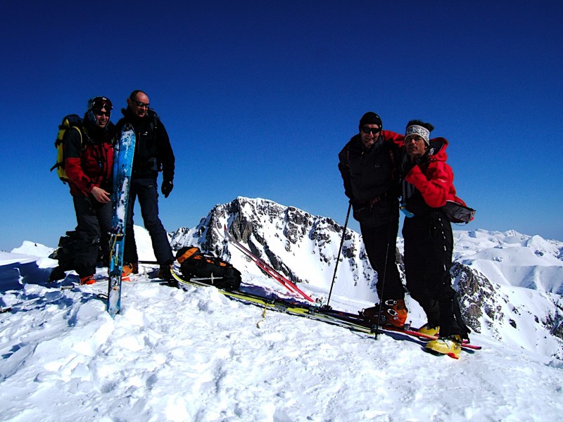 #9 Sommet : Skiroad et moi au sommet, avec 2 des Tendasques Sommet : Skiroad et moi au sommet, avec 2 des Tendasques