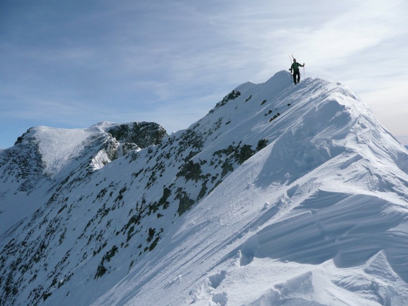 #2 Arête du Grand Aret : Sur l Arête du Grand Aret : Sur l'arête menant au départ. Au fond le Grand Armet