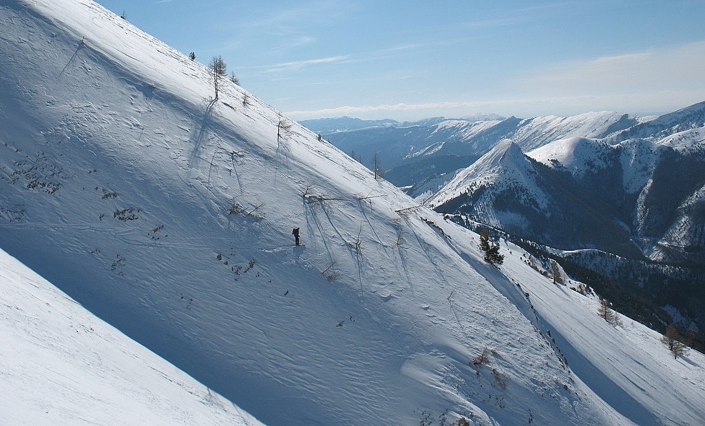 #6 Traversée vers la croupe W-NW Traversée vers la croupe W-NW