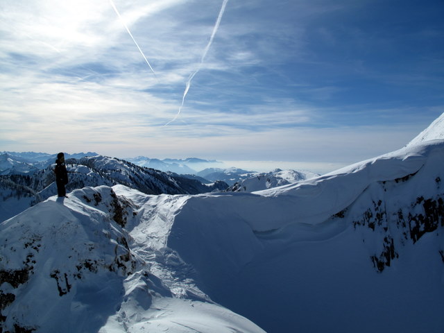 #11 Sommet du couloir : On sort en rive droite pour éviter la corniche Sommet du couloir : On sort en rive droite pour éviter la corniche