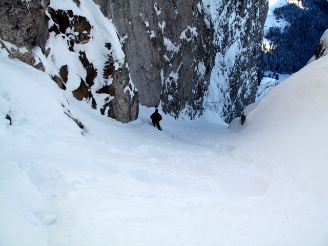 #3 Haut du couloir : Neige bien stable Haut du couloir : Neige bien stable