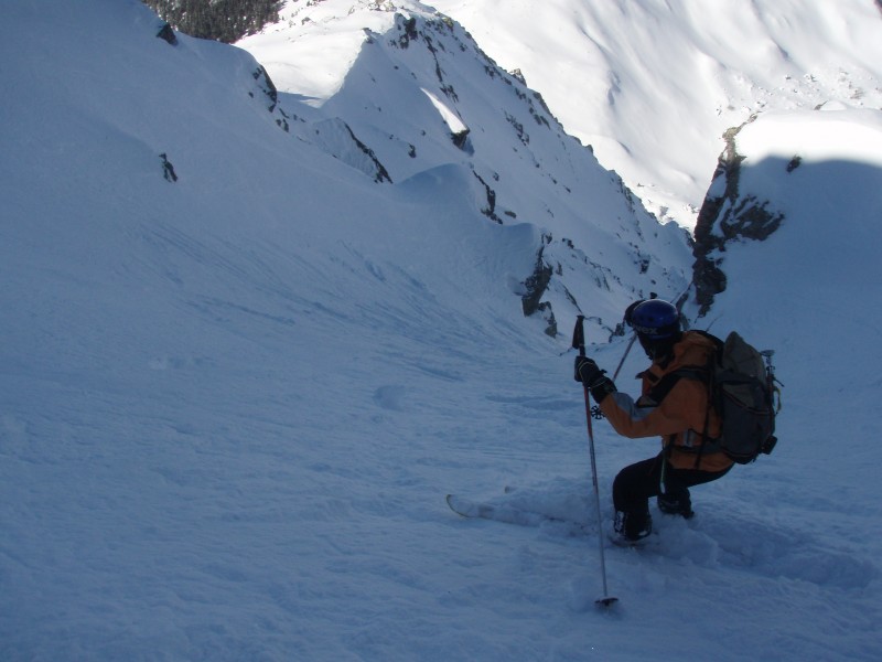 #1 David a l David a l'attaque : Juste après la partie raide du début du couloir