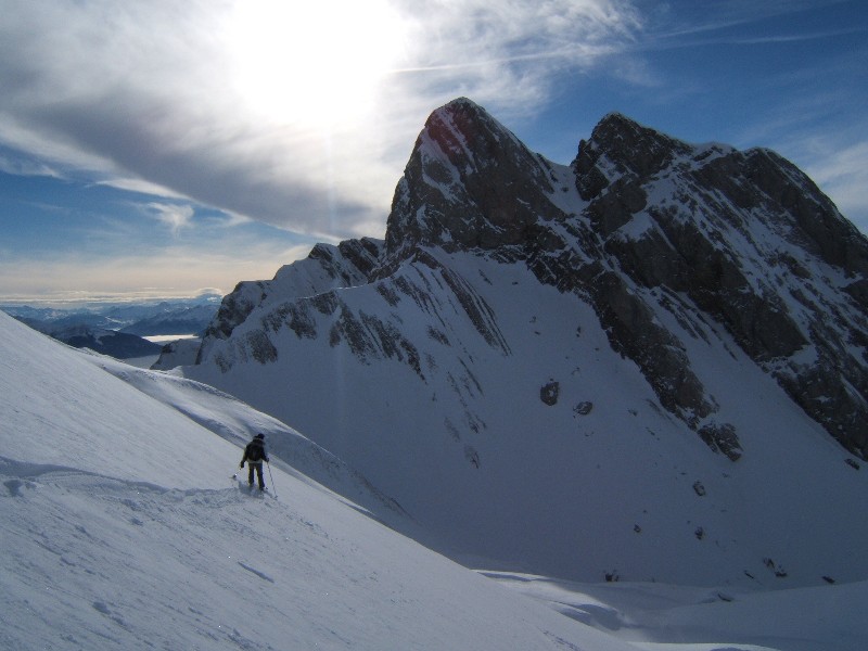 #5 Combe de la Blonnière : Face au Couloir Combaz pas encore en condition Combe de la Blonnière : Face au Couloir Combaz pas encore en condition