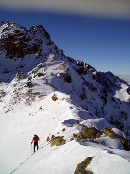 #1 Arrivée au sommet : Sur la crête entre le col de la Scia et la pointe Arrivée au sommet : Sur la crête entre le col de la Scia et la pointe