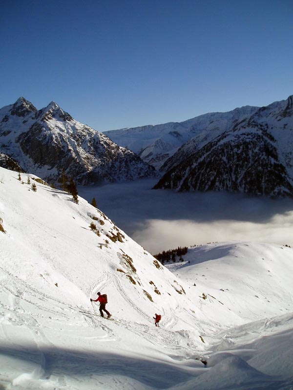 #3 Montée : Dans la combe vers 1900 m, peu avant la bifurcation. Montée : Dans la combe vers 1900 m, peu avant la bifurcation.