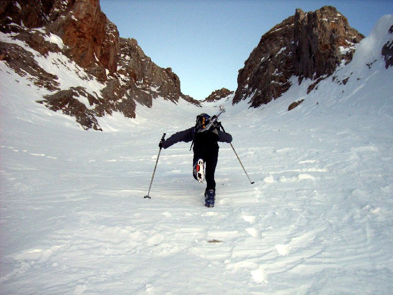 #3 Mi-couloir : Jeroen à la trace, pour l Mi-couloir : Jeroen à la trace, pour l'instant on repère encore les zones à descendre