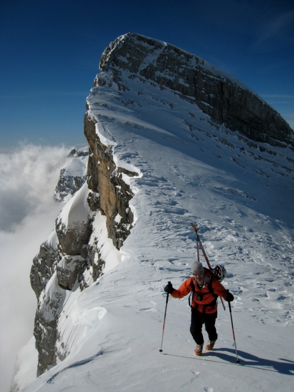 Arrivée Col des Moucherolles : après avoir descendu la Petite Moucherolle