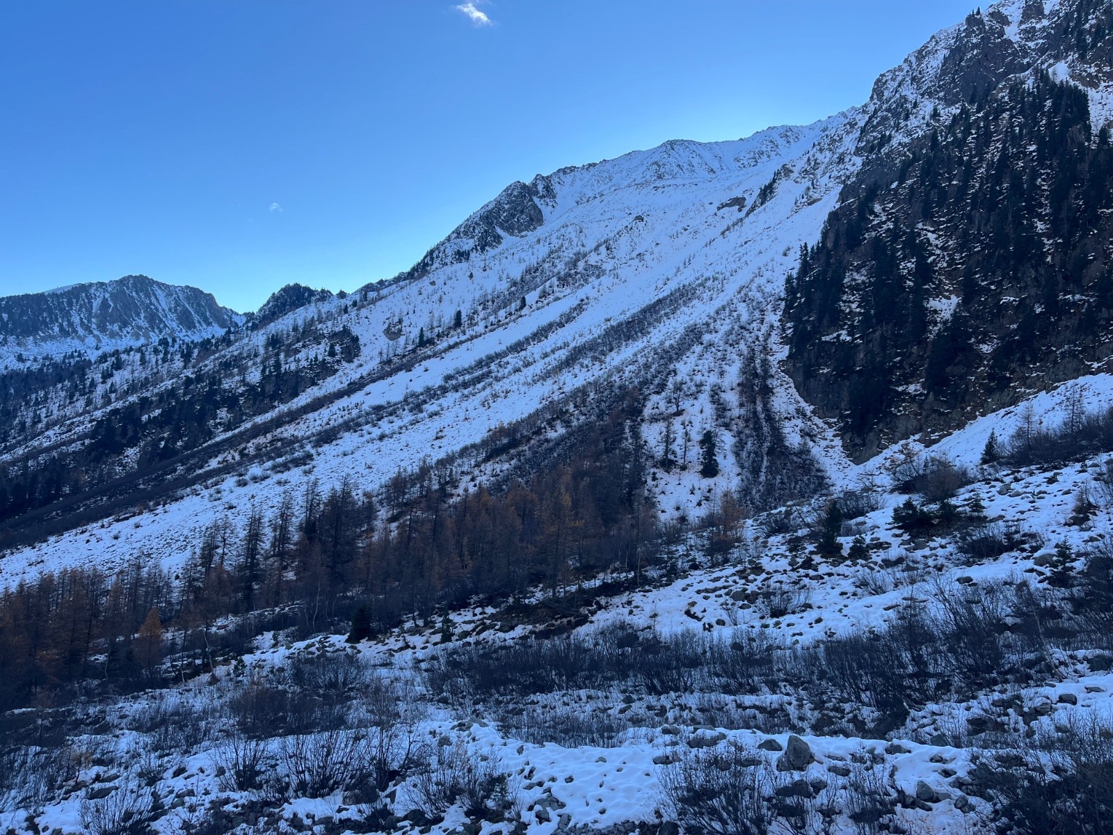 #1 9.11 début de la montée, peu de neige 9.11 début de la montée, peu de neige