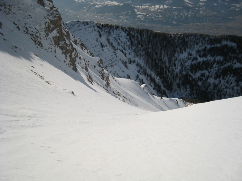 #2 Clot du Rocher 22 02 09 : La descente vue d Clot du Rocher 22 02 09 : La descente vue d'en haut