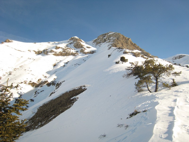 #4 Clot du Rocher 22 02 09 : Sur l Clot du Rocher 22 02 09 : Sur l'épaule Sud