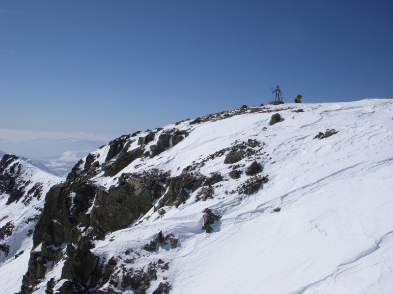 sommet Taillefer : vue du départ de la descente
