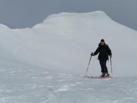 Sommet de Bellacha : Neige croûtée du sommet