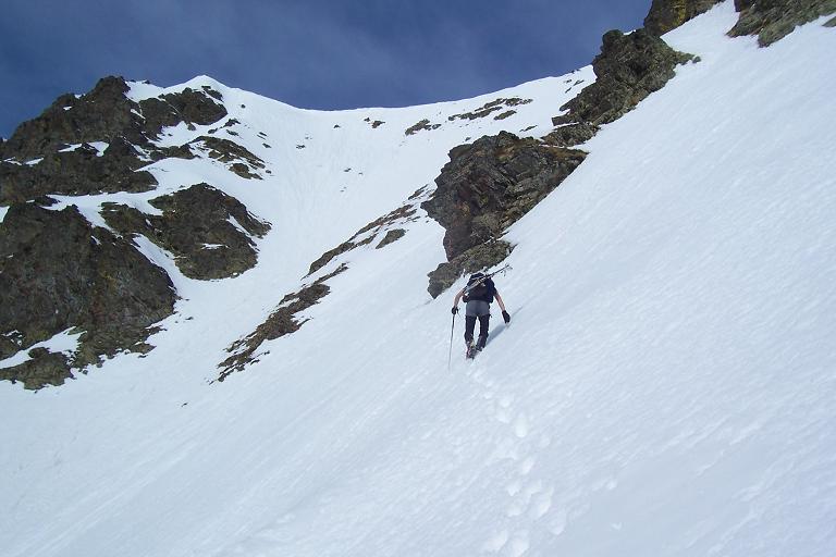 #4 Dans la face : entre les couloirs du bas et celui du haut Dans la face : entre les couloirs du bas et celui du haut