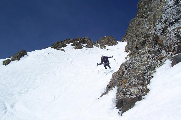 #7 Descente : Dans le couloir sommital Descente : Dans le couloir sommital