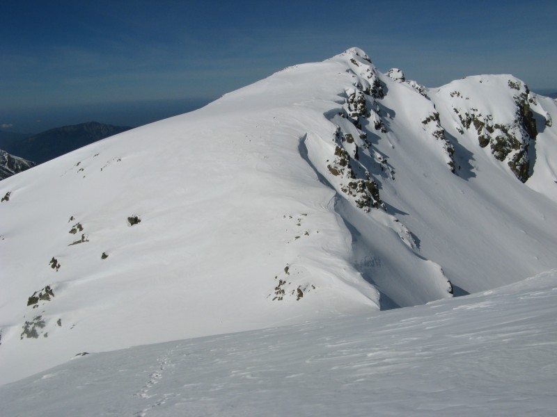 #5 Montée vers punta a Vetta : montée en crampons. La frafrapunta juste en face. Montée vers punta a Vetta : montée en crampons. La frafrapunta juste en face.