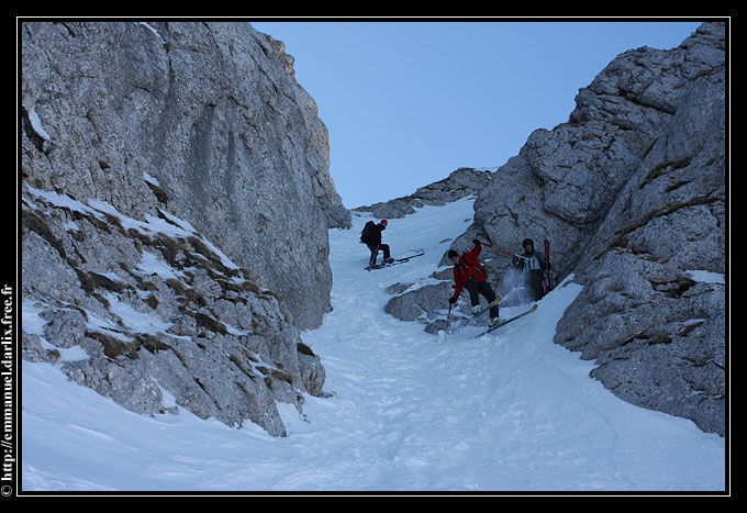 A la descente du couloir