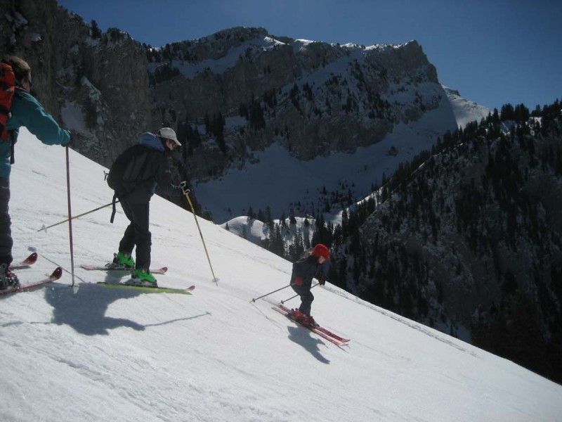 #1 Petit Som : sous le col de Léchaud versant sud Petit Som : sous le col de Léchaud versant sud
