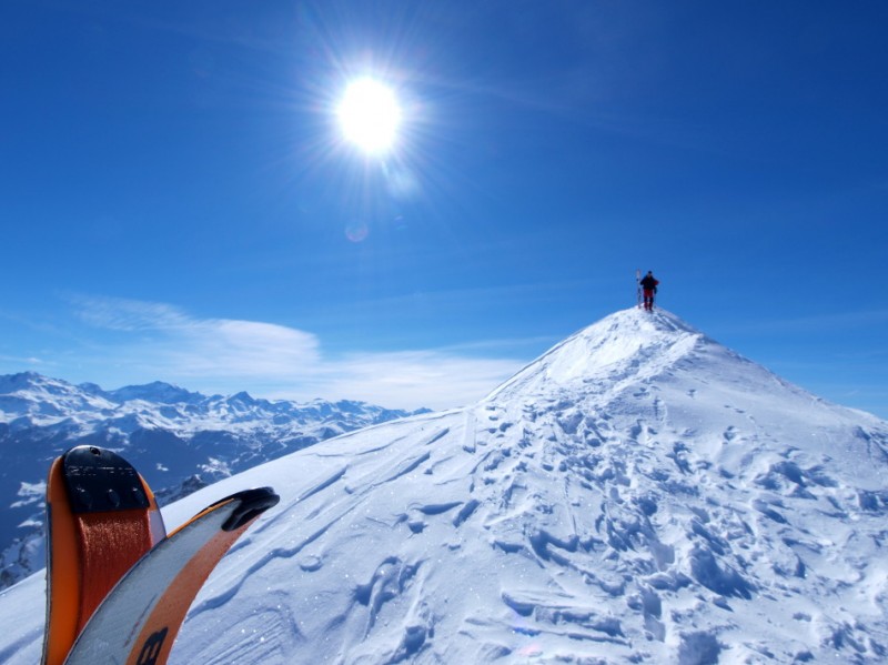 #3 Pointe Combe Bénite : on rejoint le départ de la combe N Pointe Combe Bénite : on rejoint le départ de la combe N