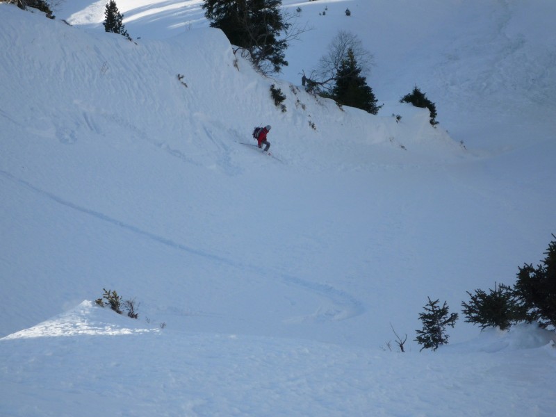 #10 couloir claret : énorme poudre sur la fin couloir claret : énorme poudre sur la fin