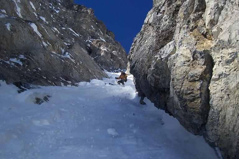 Couloir : Au dessus du rappel