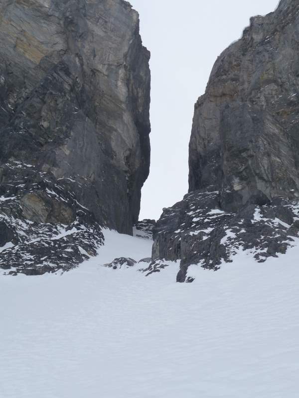 #1 Pte d Pte d'Anterne : Remontée du couloir avec bonne visibilité
