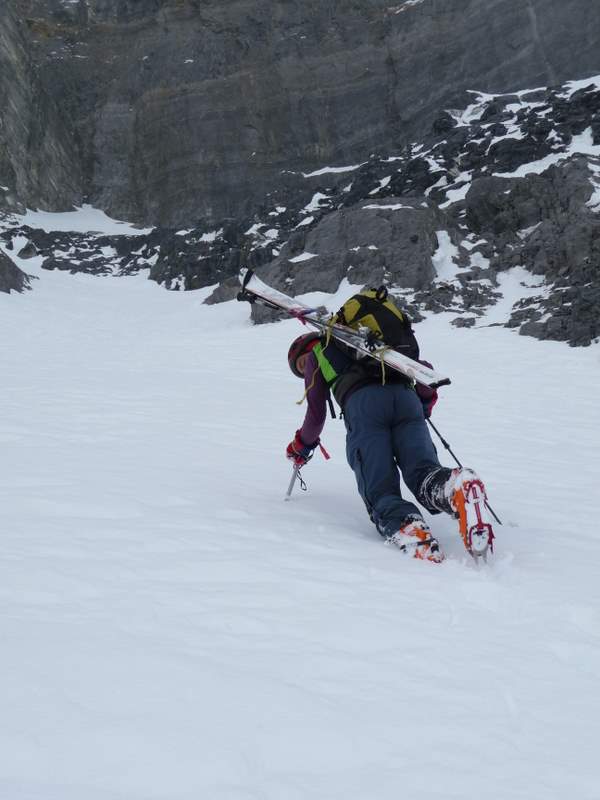 #2 Pte d Pte d'Anterne : Philippe dans le couloir avec son tout nouveau matériel