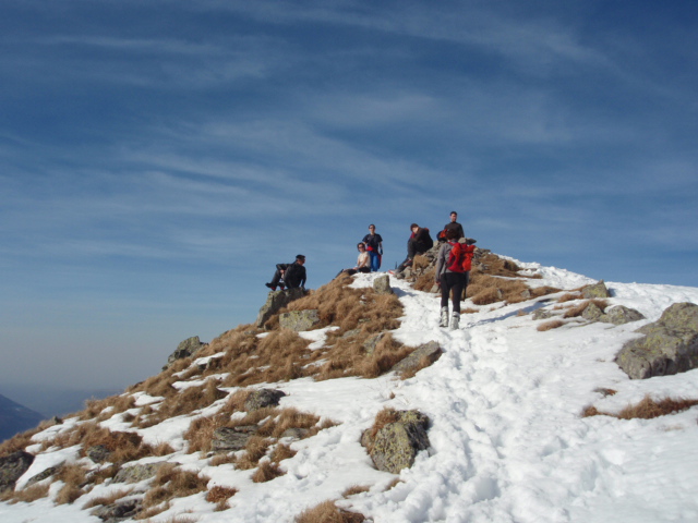 Sommet du Puy de la tourtre : Le groupe au sommet du Puy de la tourtre