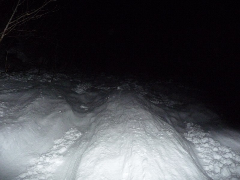 #2 Sous-bois en sortie couloir : Fin des restes de la coulée, quelle galère! Sous-bois en sortie couloir : Fin des restes de la coulée, quelle galère!