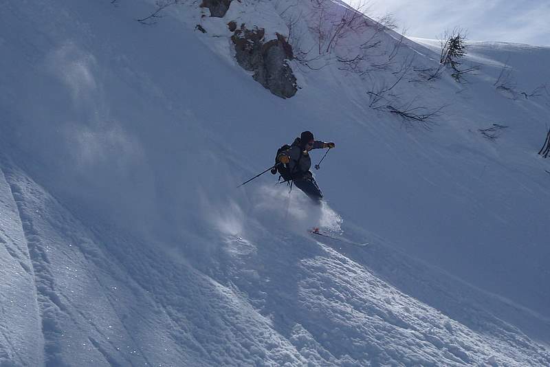 Ptes Longues : Descente de la combe des Ptes Longues